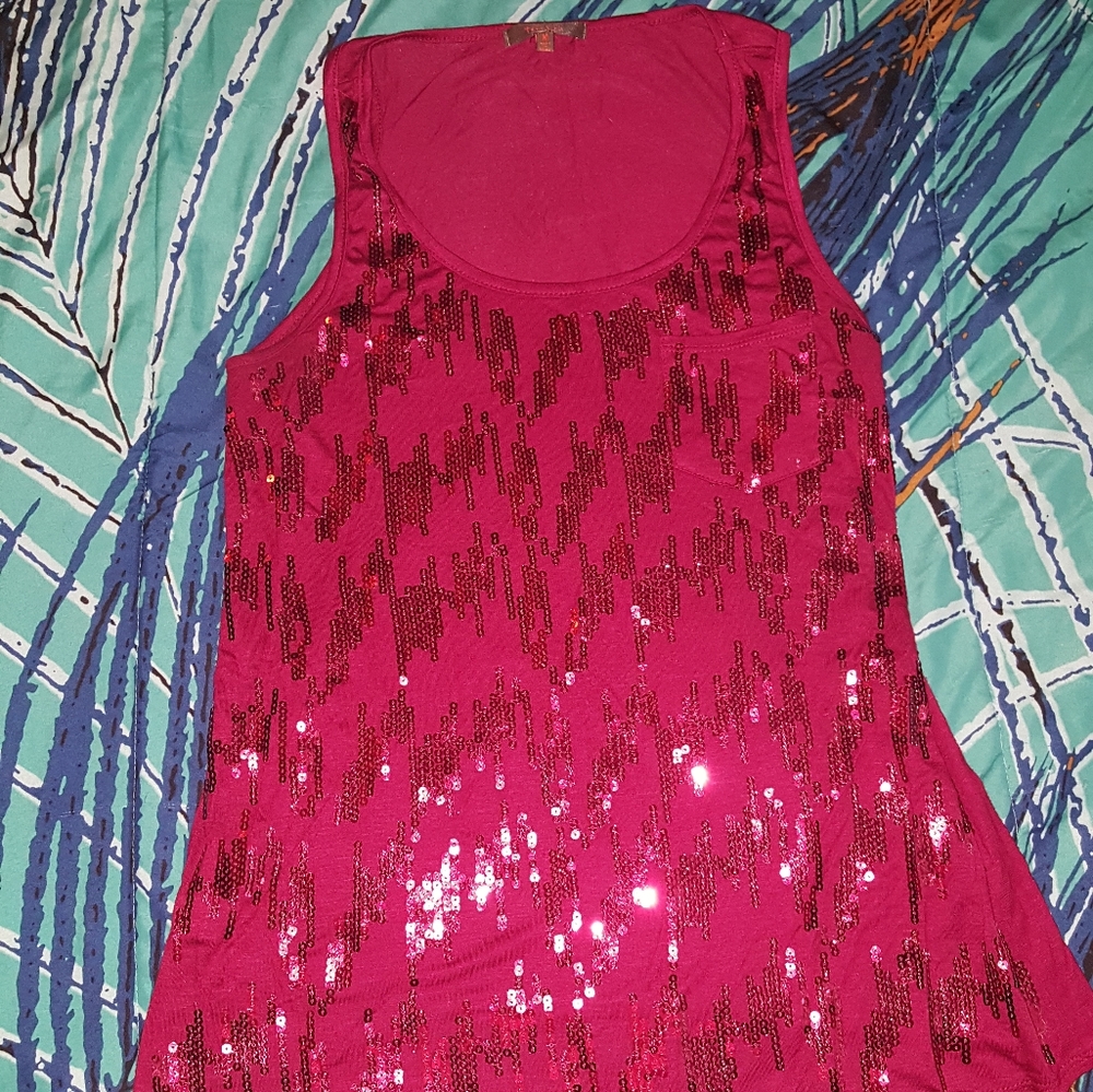 Burgundy Sequence Tank